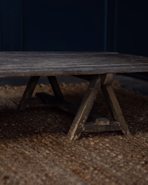 Verweerde Salontafel met 2 Schragentafels  Stoer & Authentiek