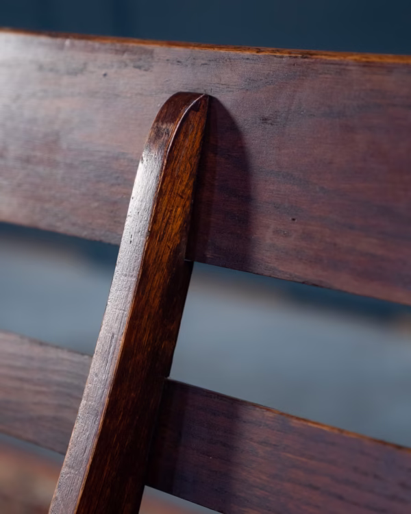 Halbank van Massief Hout Eén Stuk, Vier Zitplaatsen