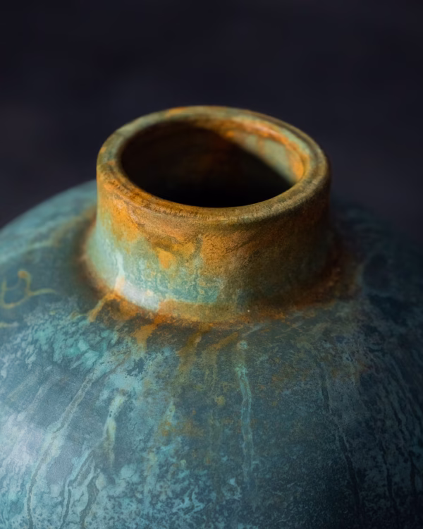 Turquoise Grote Vaas – Stijlvol & Opvallend Accent